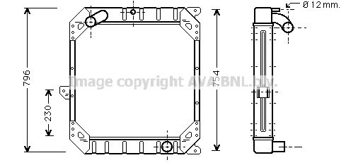 AVA QUALITY COOLING Radiators, Motora dzesēšanas sistēma ME2119